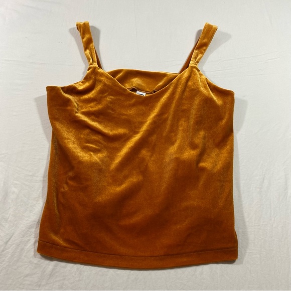 Old Navy Velvet Tank Top Mustard XS Woman’s Velvet Top NWOT - Picture 10 of 10